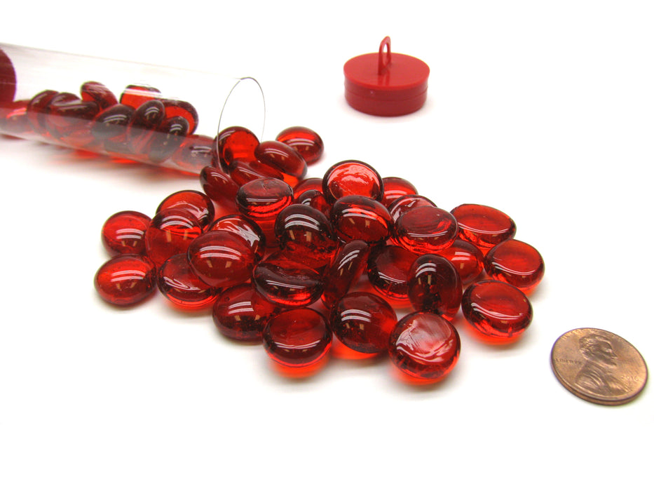 Chessex: Crystal Glass Stones - Red