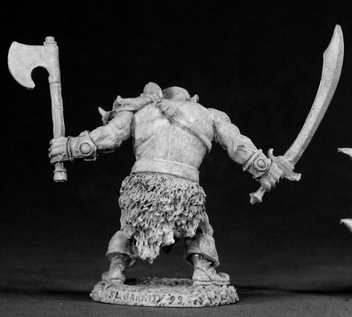 Reaper Miniatures Black Orc Warrior #02321 Dark Heaven Legends Unpainted Metal