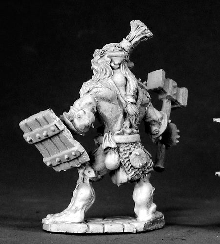 Reaper Miniatures Krunkh, Bugbear Chief #02515 Dark Heaven Unpainted Metal