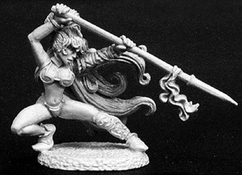 Reaper Miniatures Taryn, Spearmaiden #02808 Dark Heaven Legends Unpainted Metal