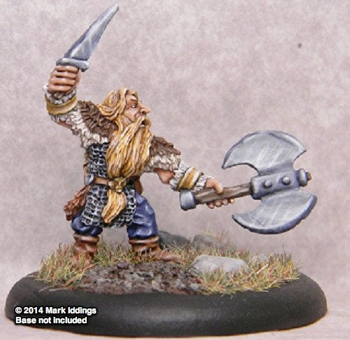 Slate Blackforge Dwarf Axemaster #03-116 Classic Ral Partha Fantasy Metal Figure