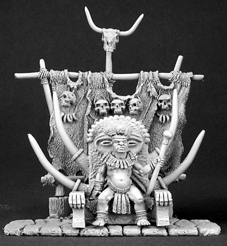 Reaper Miniatures Bongani, Savage King #03153 Dark Heaven Unpainted Metal