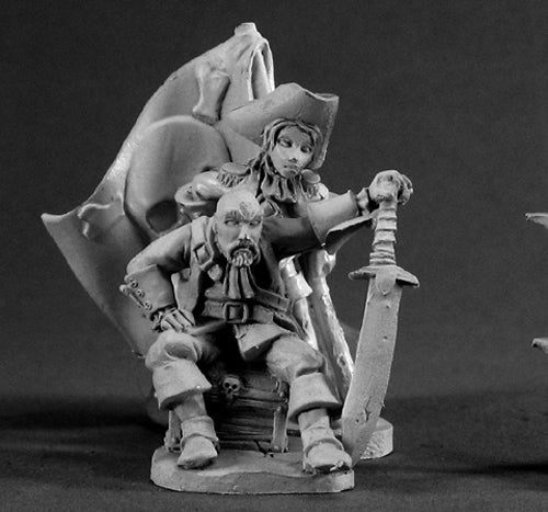 Reaper Miniatures Pirate King and Queen #03353 Dark Heaven Unpainted Metal