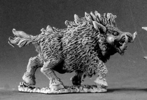 Reaper Miniatures Dire Boar #03435 Dark Heaven Legends Unpainted Metal Figure