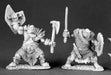 Reaper Miniatures Black Orc Warriors (2 Pcs) #03489 Dark Heaven Unpainted Metal