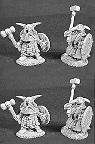 Reaper Miniatures 4 Dwarven Warriors 06044 Dark Heaven Army Pack Unpainted Mini
