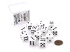 Case of 12 Deluxe Opaque 16mm Round Edge Dice - White with Black Pips