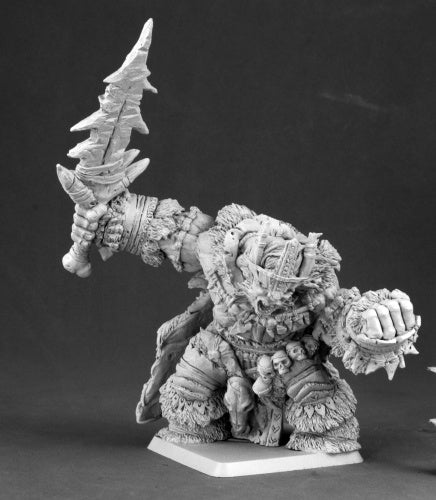 Boerogg Blackrime Frost Giant Jarl of Icingstead Unpainted Resin Figure