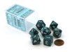 Polyhedral 7-Die Chessex Dice Set - Speckled Sea