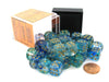 Nebula 12mm D6 Dice Block (36 Dice) - Oceanic with Gold Pips