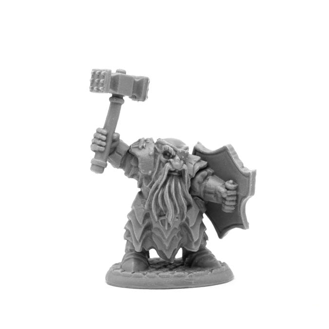 Reaper Miniatures Dark Dwarf Striker #44107 Bones Black Unpainted Plastic Figure