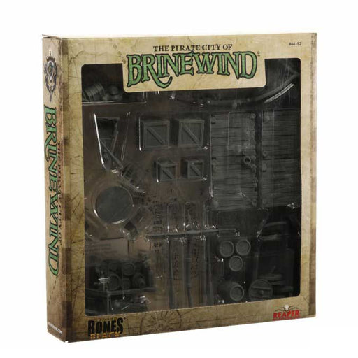 Pirate City of Brinewind #44153 Bones Black Unpainted Plastic Boxed Set