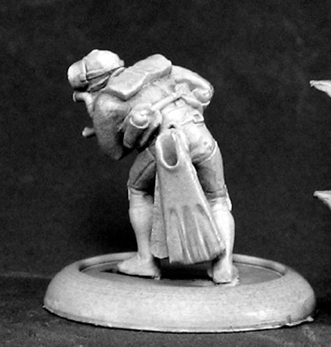 Reaper Miniatures Navy Seal Diver #50058 Chronoscope Unpainted RPG D&D Figure