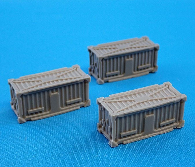 CAV: Strike Operations Battlefield Terrain Short Shipping Container (3) #72610 Unpainted Plastic