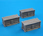 CAV: Strike Operations Battlefield Terrain Short Shipping Container (3) #72610 Unpainted Plastic