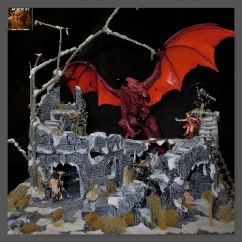 Reaper Miniatures Dragons Don't Share (5) #77381 Bones Unpainted Plastic Figure