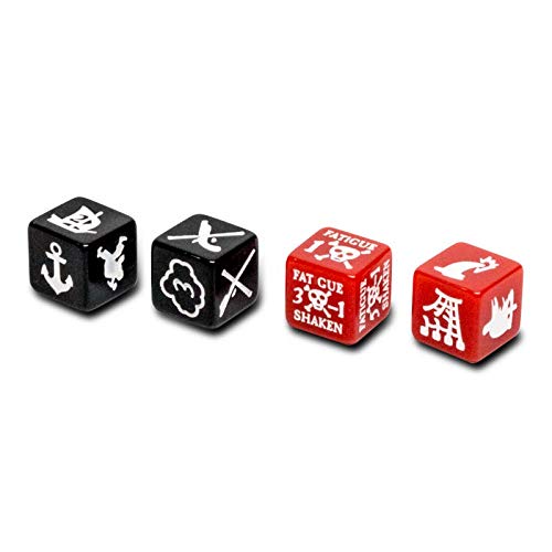 Blood & Plunder 24 Marker Dice Set - 6 of: Action, Reload, Fatigue & Critical