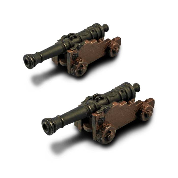 Blood & Plunder Heavy Cannon - 2 Unpainted Metal Cannons