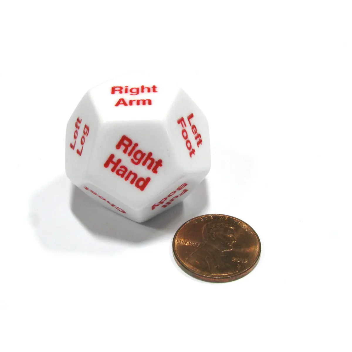1 x D12 12 Twelve Sided 28mm Body Part Critical Hit Location Dice Die RPG D&D
