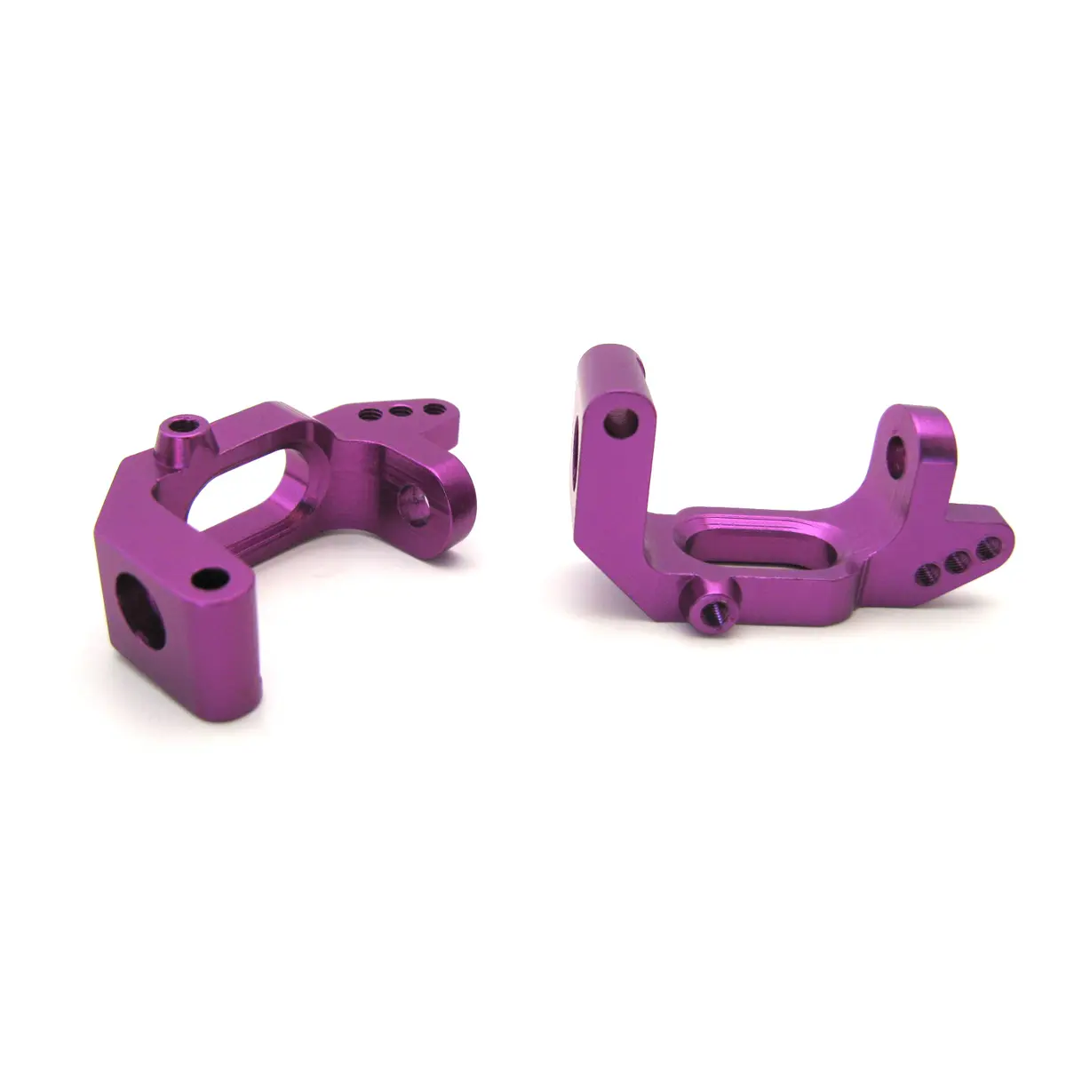 102010 Purple Aluminum Front C Hub Mount 2 Pieces for 1/10 Scale RC Buggy Truck