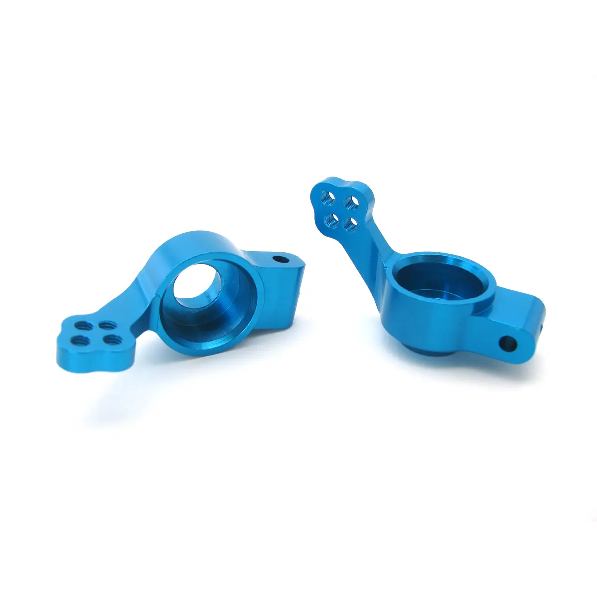 102012 Blue Aluminum Rear Hub 2 Pieces for 1/10 Scale RC Car Buggy Truck