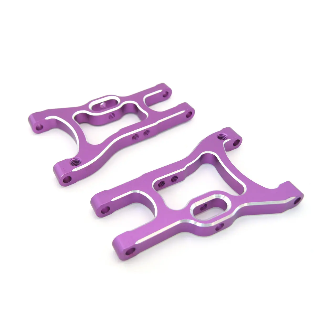 102021 Purple Aluminum Rear Lower Suspension Arm 2 Pieces for 1/10 Scale RC Car