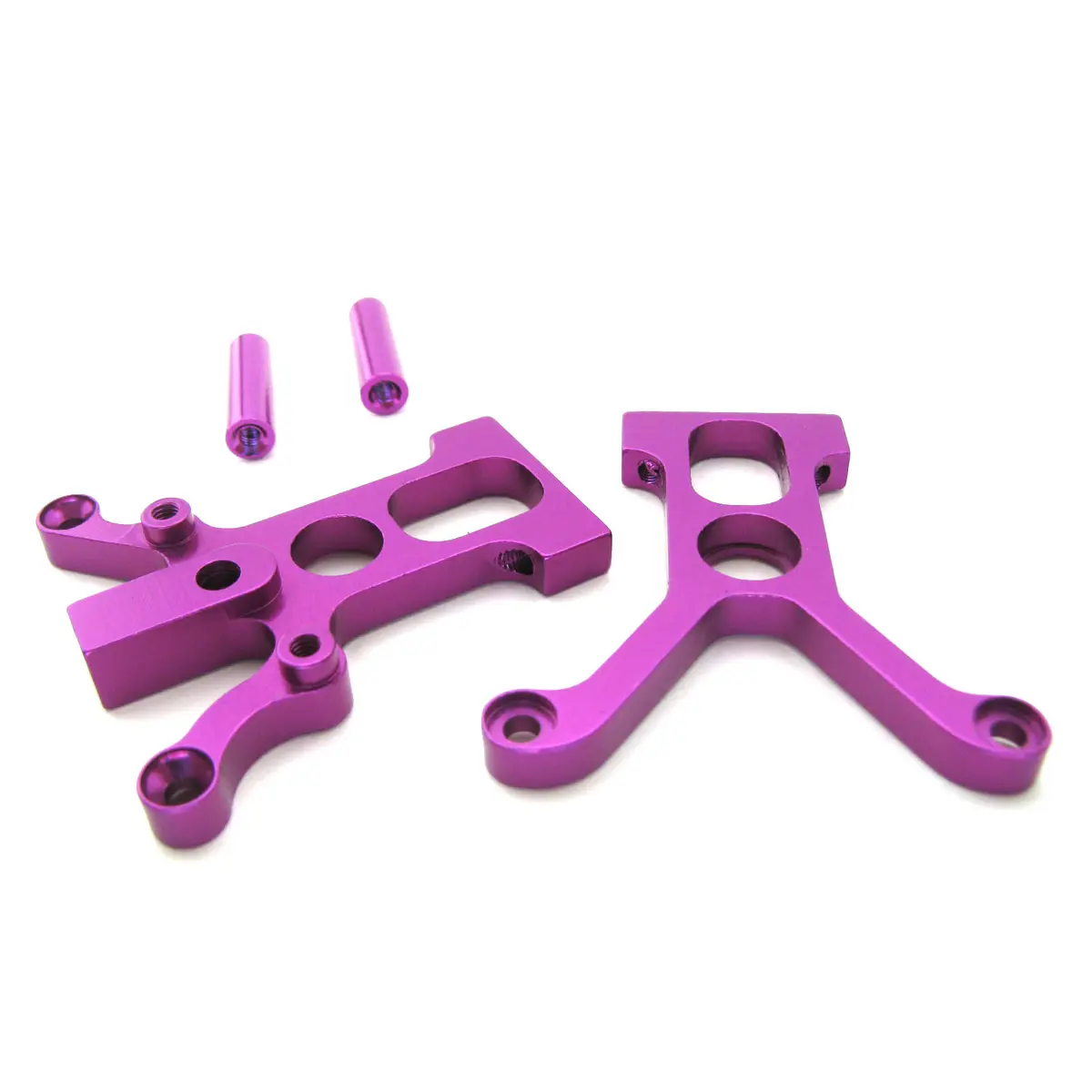 102025 Purple Aluminum Center Diff Mount + Post for 1/10 Scale RC Car