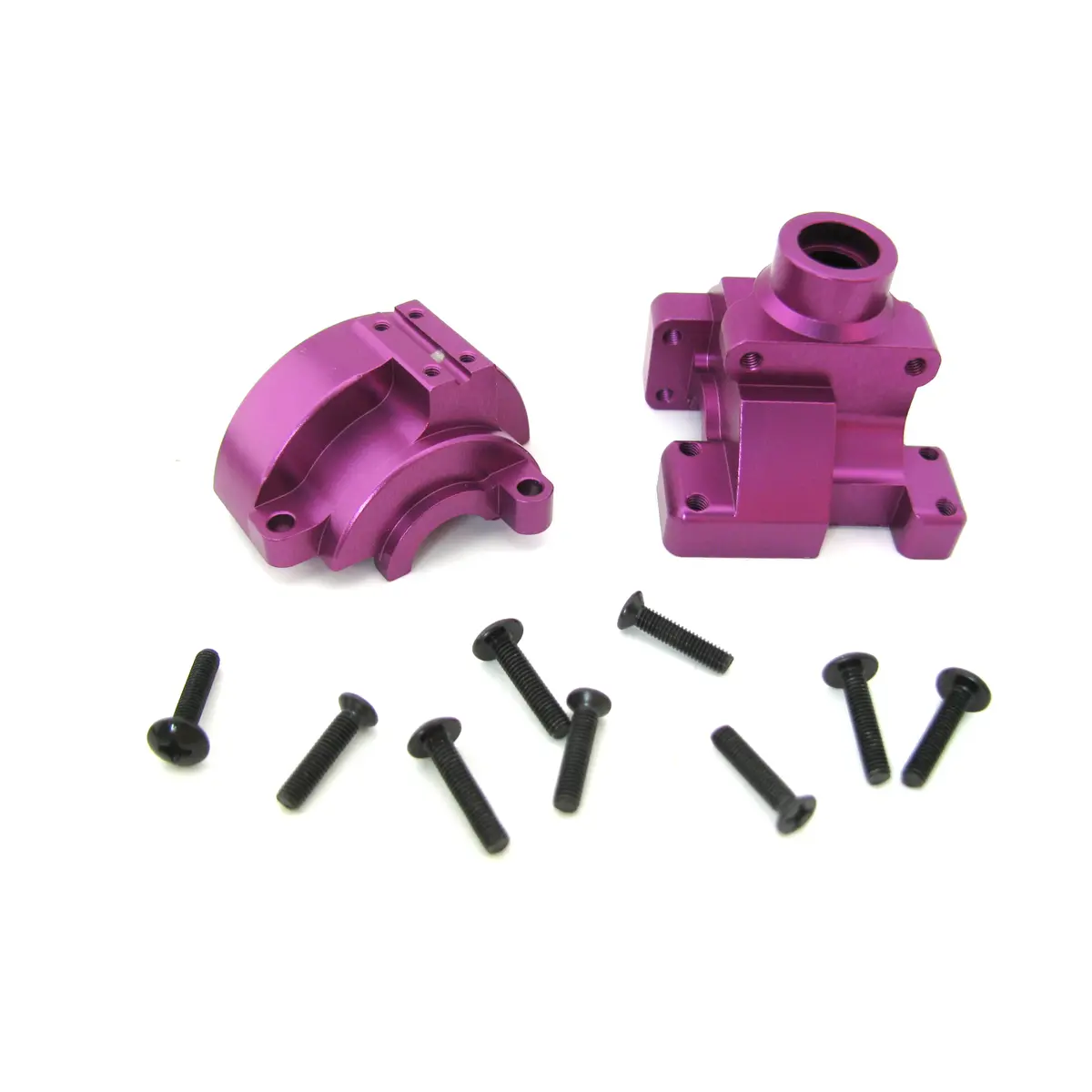 102075 Purple Aluminum Gear Box Housing for 1/10 Scale RC Truck Car Buggy