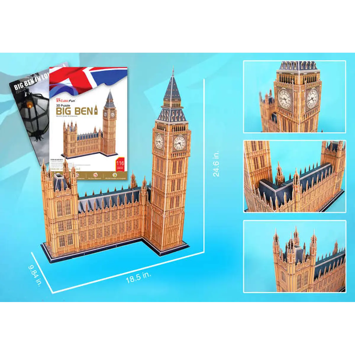 117 Piece 3D Puzzle Model Kit - Big Ben