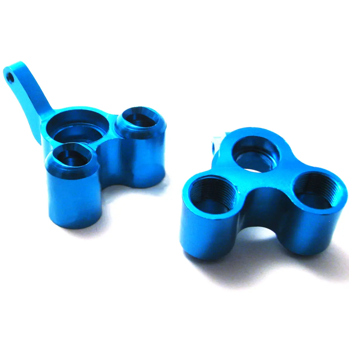 166012 Blue Aluminum Rear Hub Carrier Upright for 1/10 Scale RC Buggy