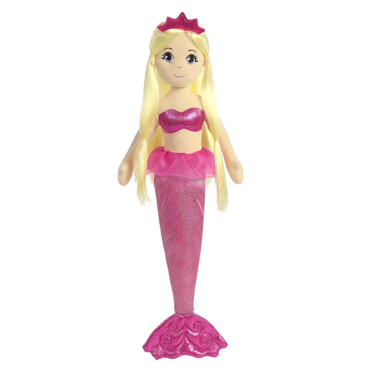 18" Jewel 2 Sea Sparkles Soft Plush Mermaid