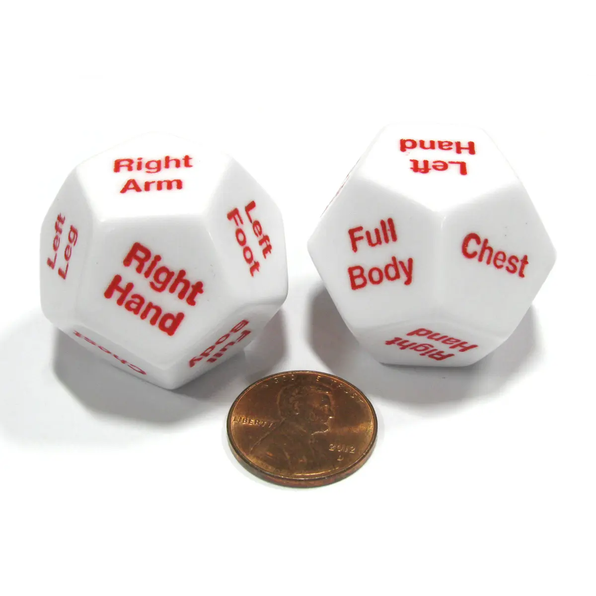 2 x D12 12 Twelve Sided 28mm Body Part Critical Hit Location Dice Die RPG D&D