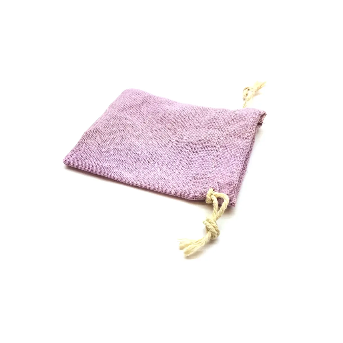 3"x4" Quality Cotton Drawstring Gaming Pouch Dice Bag - Purple