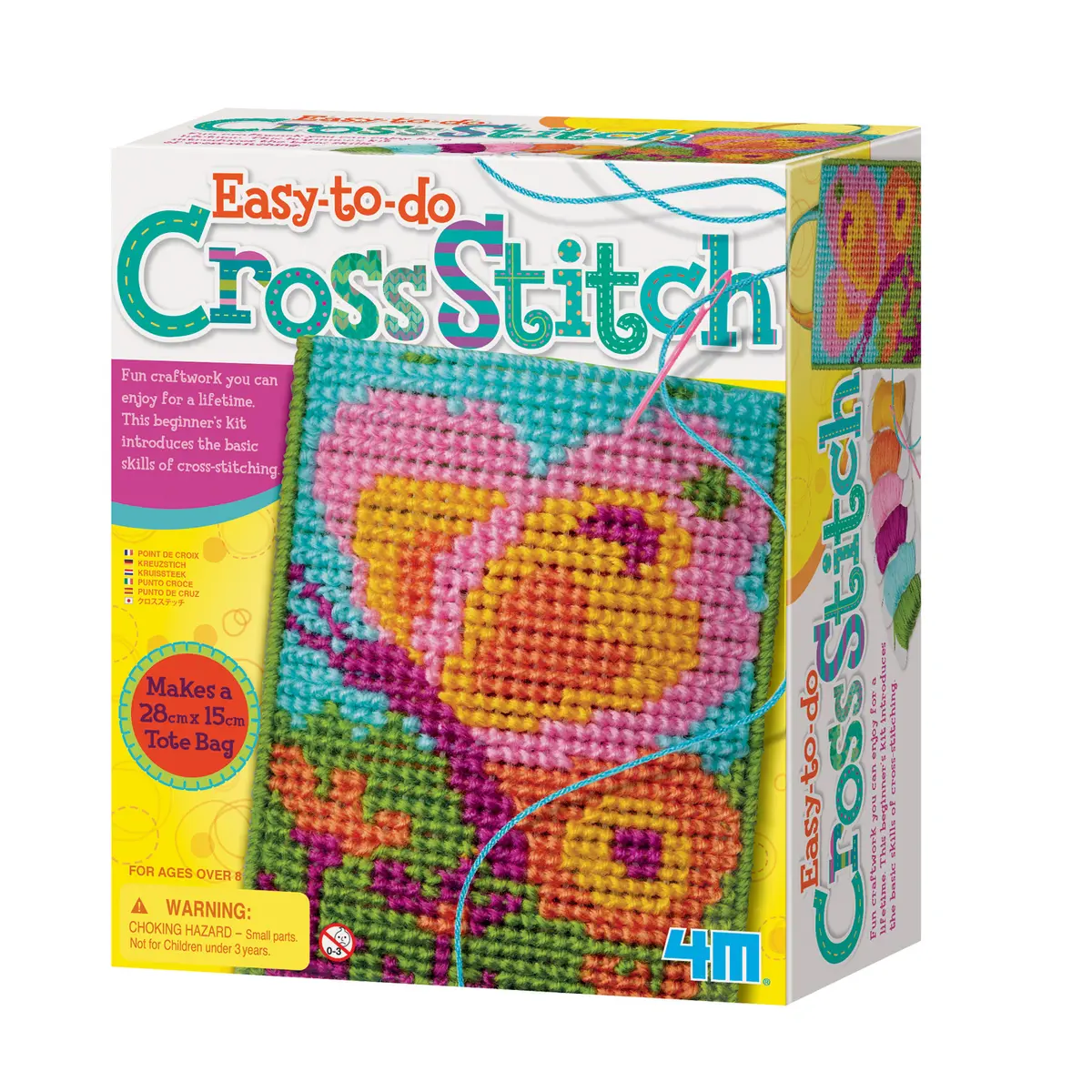 4M Cross Stitch Easy-To-Do Arts and Crafts Kit