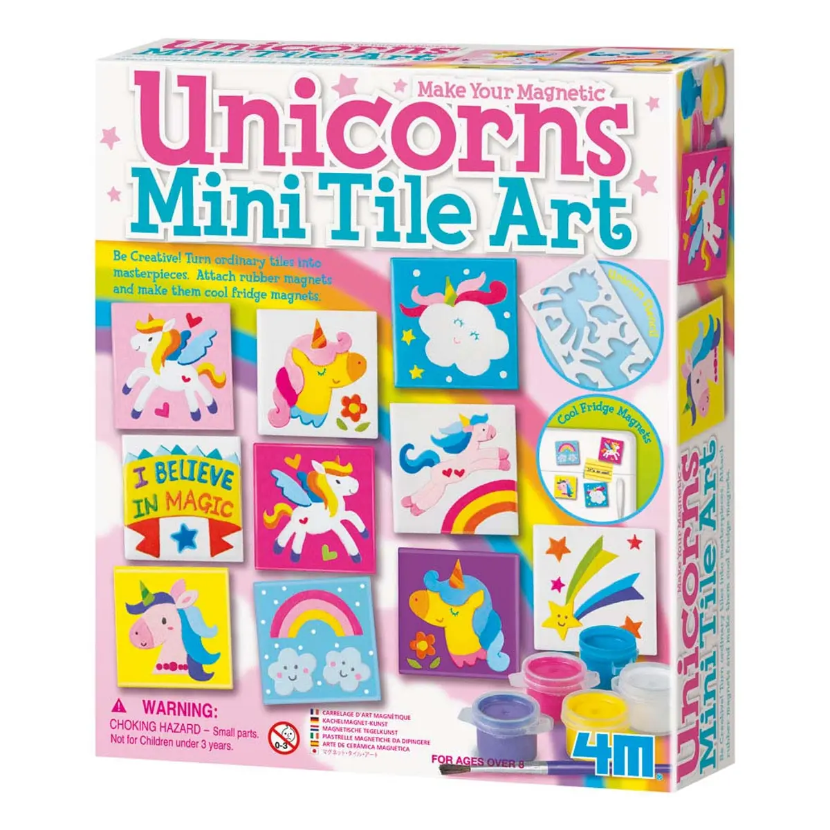 4M KidzLabs Unicorns Mini Tile Art Set