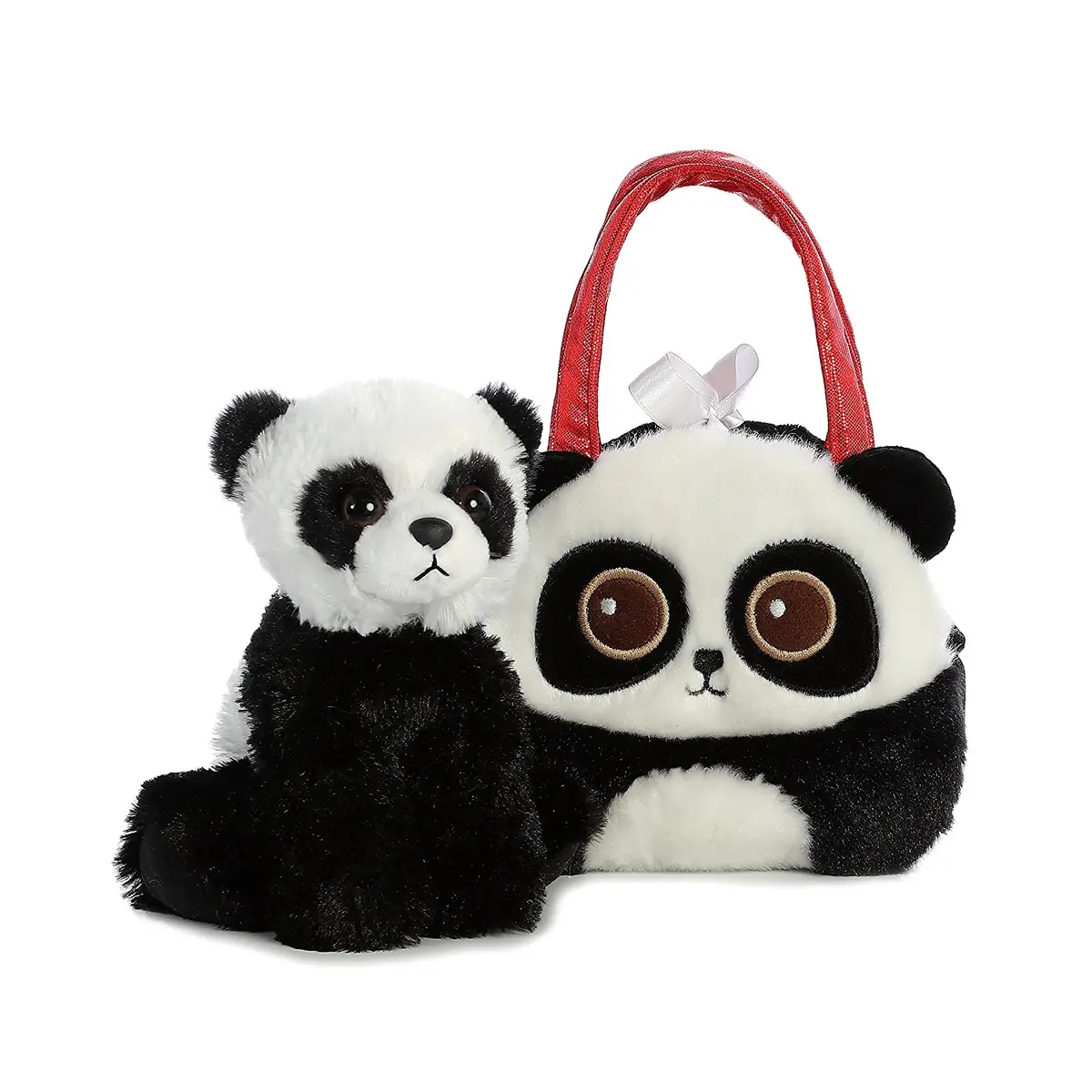 7" Bright Eyes - Panda Pet Carrier Fancy Pal Purse Plush Stuffed Animal