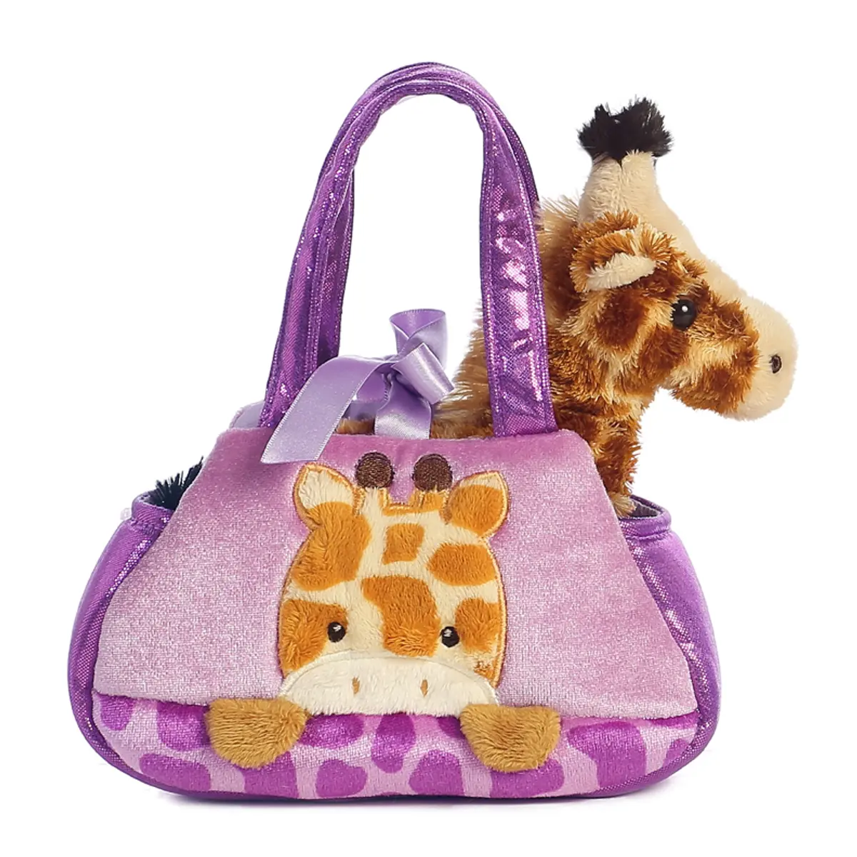 7" Peek-A-Boo - Giraffe Pet Carrier Aurora Plush Stuffed Animal