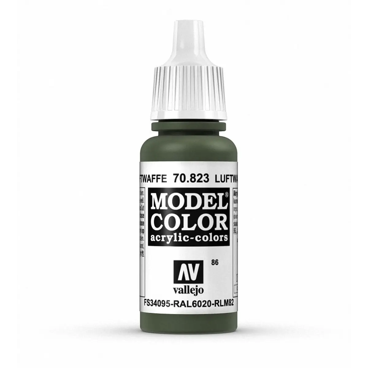 Acrylicos Vallejo Model Color Hobby Paint (17ml) - Luftwaffe Camouflage Green