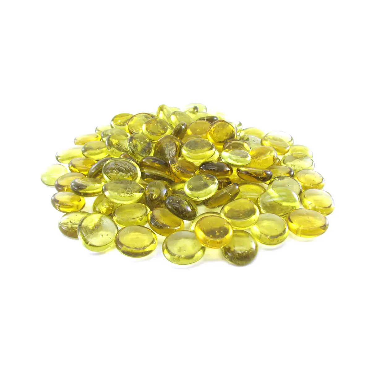 Bag of 100 Gaming Glass Stones - Yellow