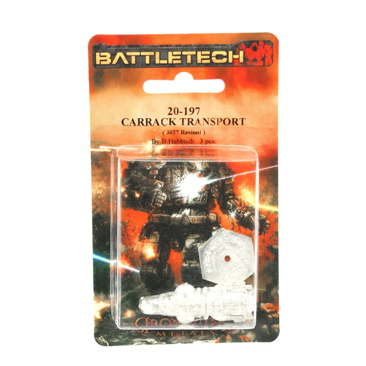 Battletech Carrack Transport #20-197 Unpainted Sci-Fi Metal Miniature Figure