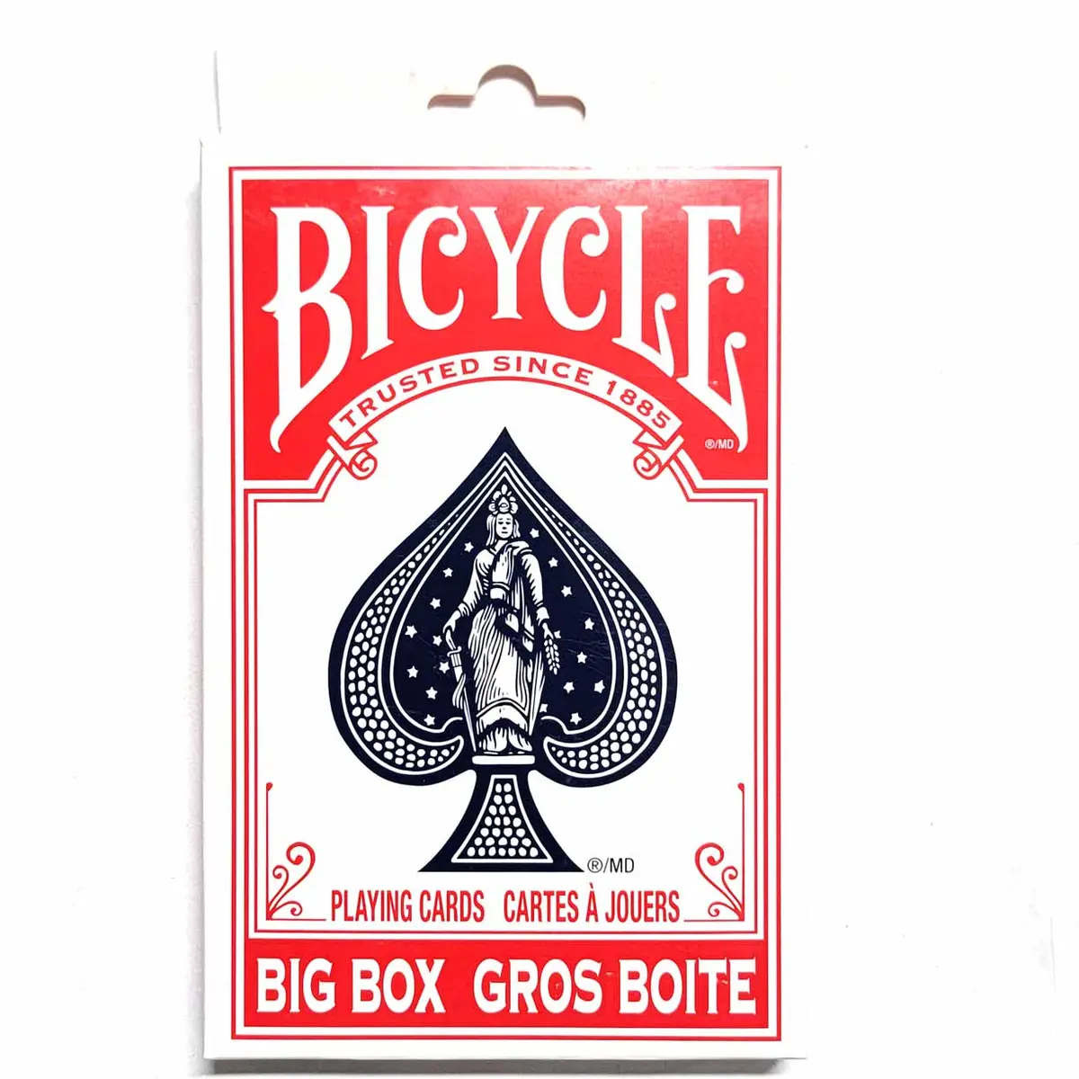 Bicycle Big Box Red Playing Cards - 4.5" Wide x 7" Tall Large Jumbo Card Deck