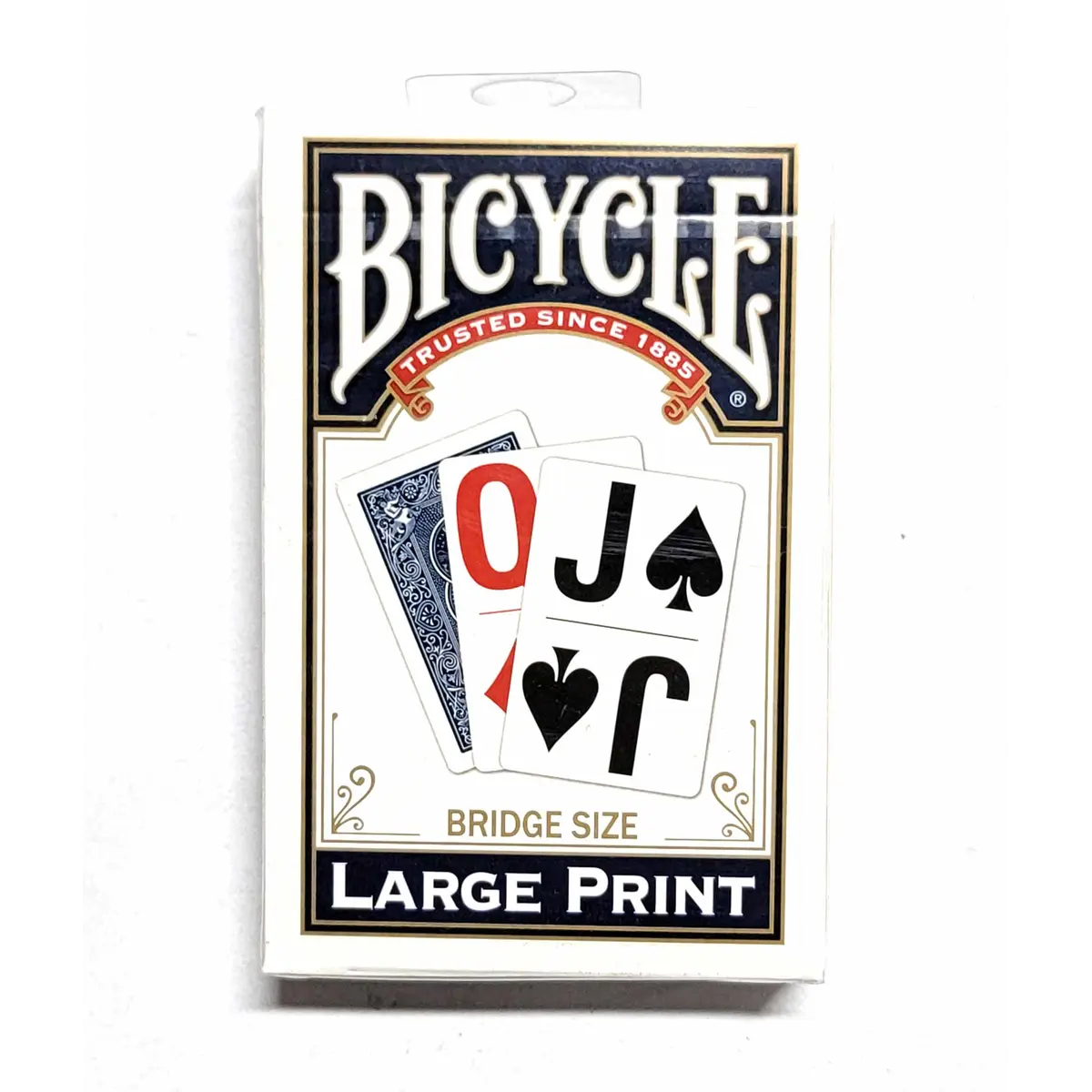 Bicycle Bridge Size Large Print Index Easy Viewing Playing Cards - 1 Blue Deck