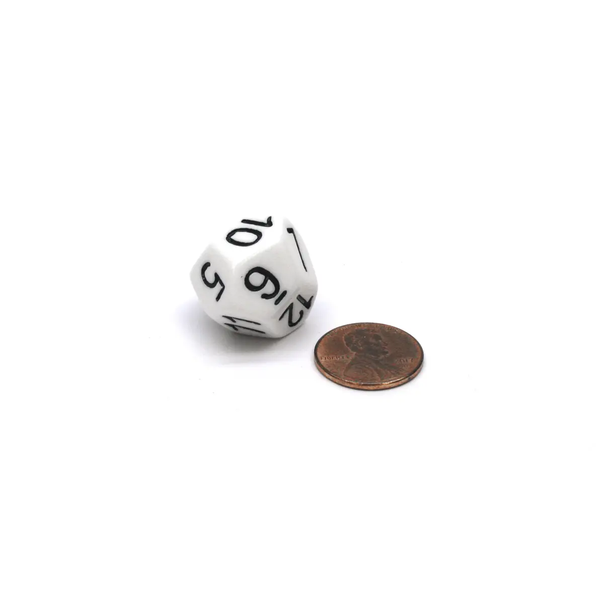 D12 Skew The Dice Lab Die, 1 Piece - White