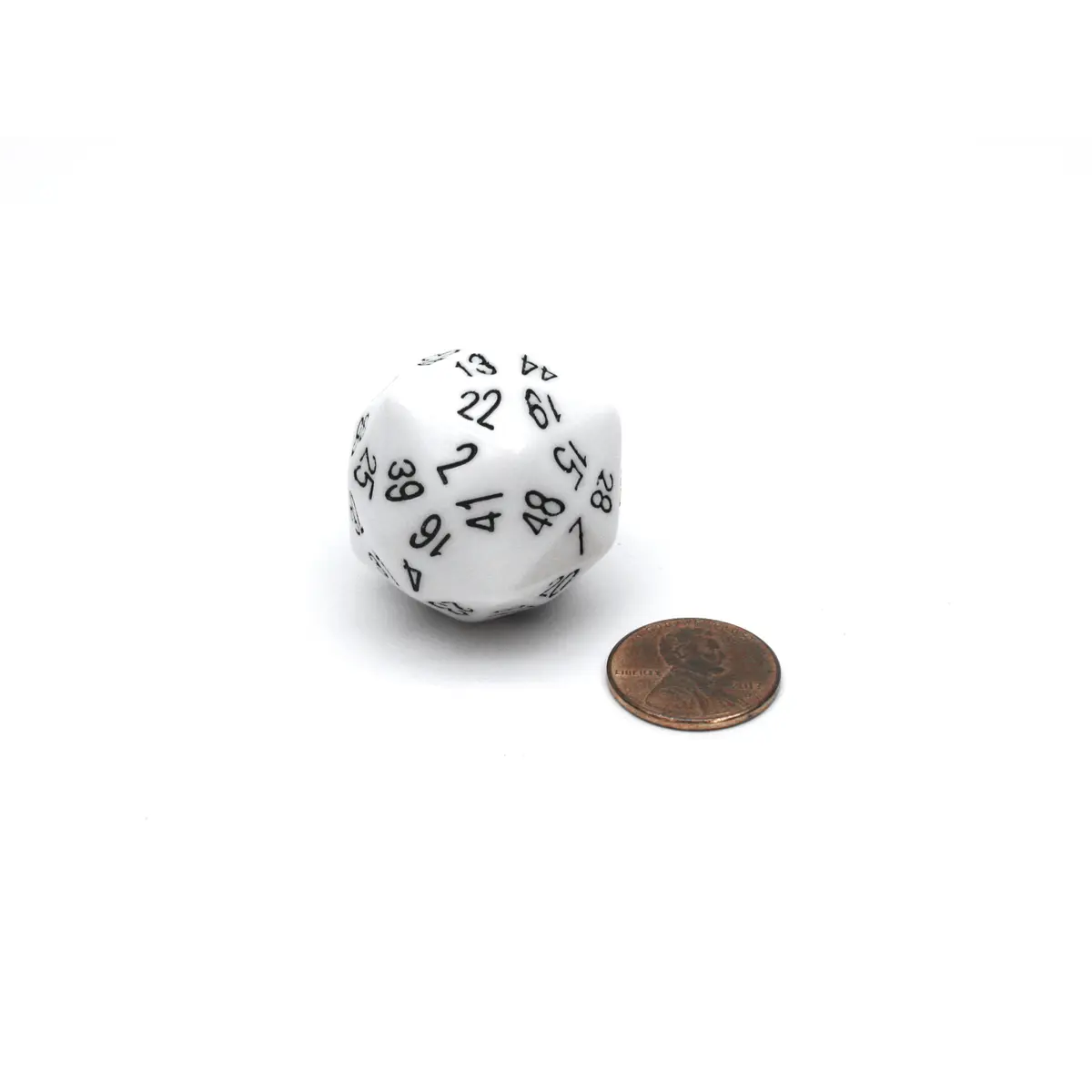 D48 Disdyakis Dodecadron The Dice Lab Dice, 1 Piece - White