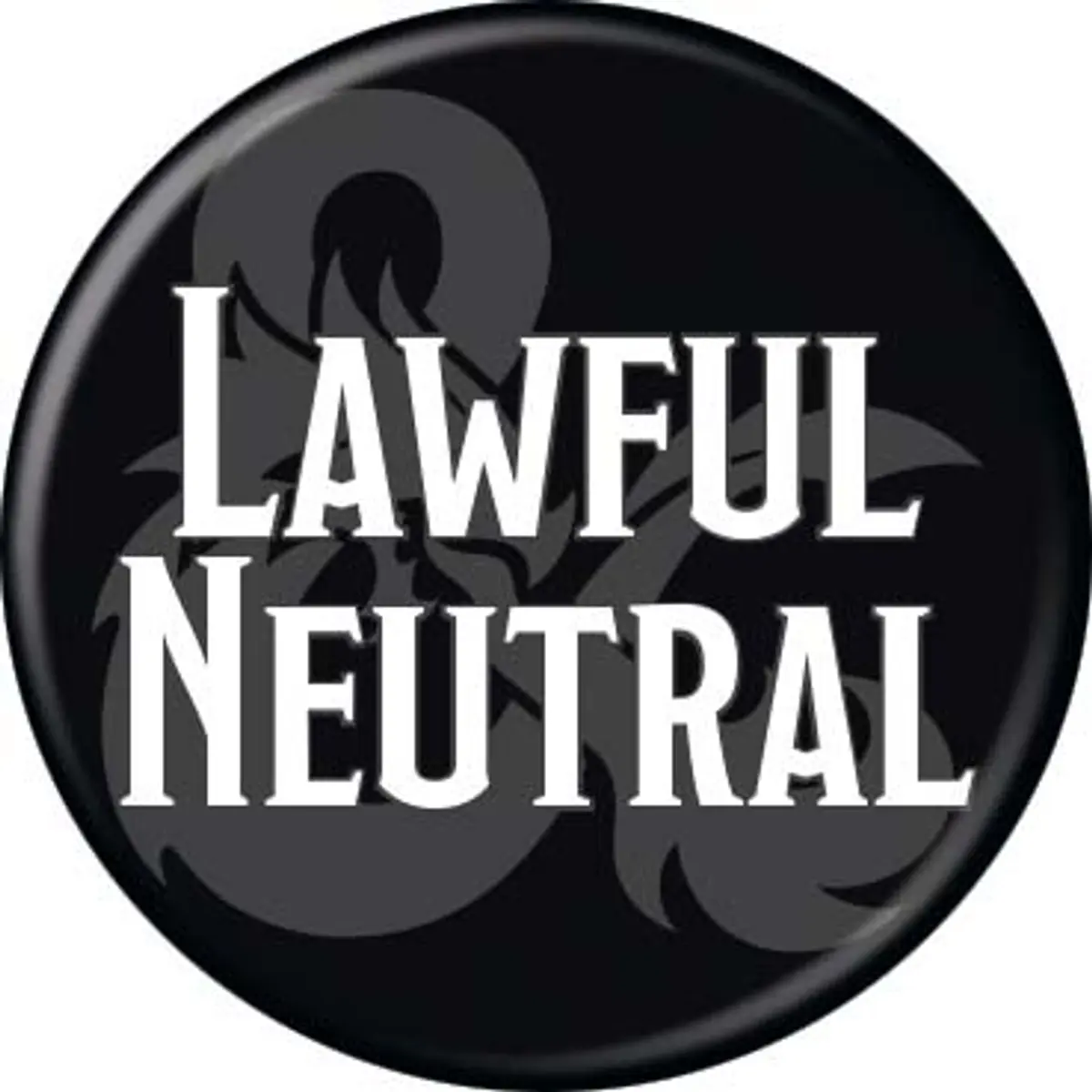 Dungeons & Dragons 1.25" Round Collectible Button - Lawful Neutral