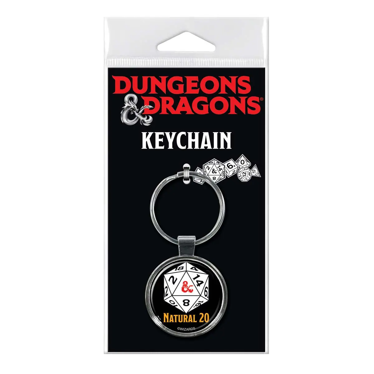 Dungeons & Dragons Keychain - Natural 20
