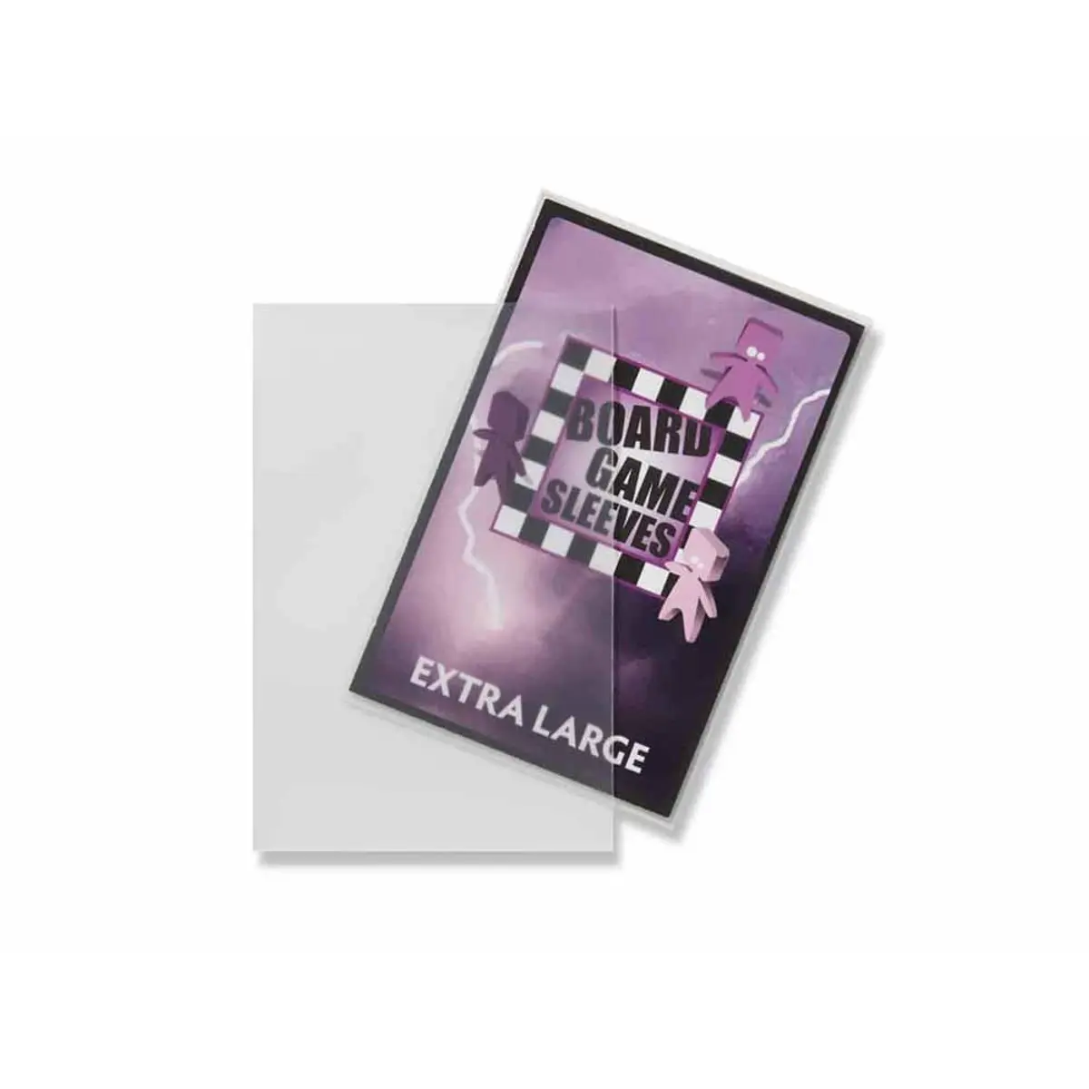 Extra Large Size 65x100mm Clear Non-Glare Board Game Sleeves