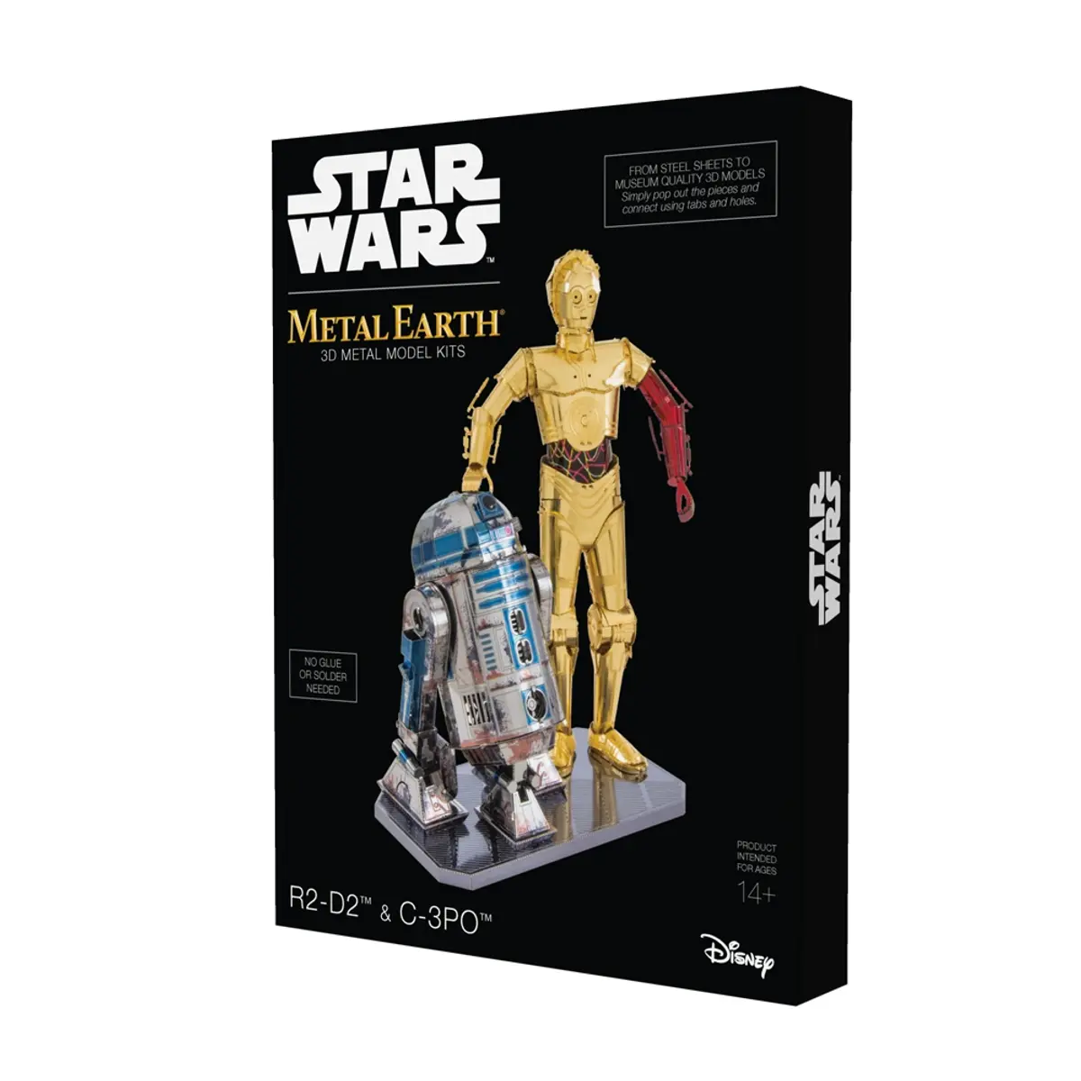 Fascinations Metal Earth Gift Box Set C-3PO & R2-D2 Laser Cut 3D Metal Model Kit