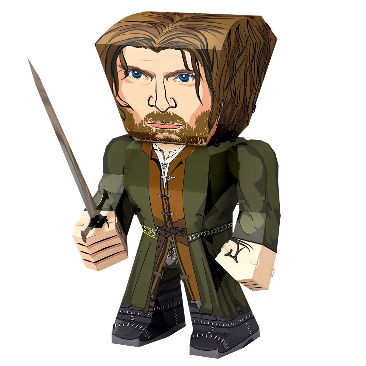 Fascinations Metal Earth Legends Lord of the Rings Aragorn 3D Metal Model Kit