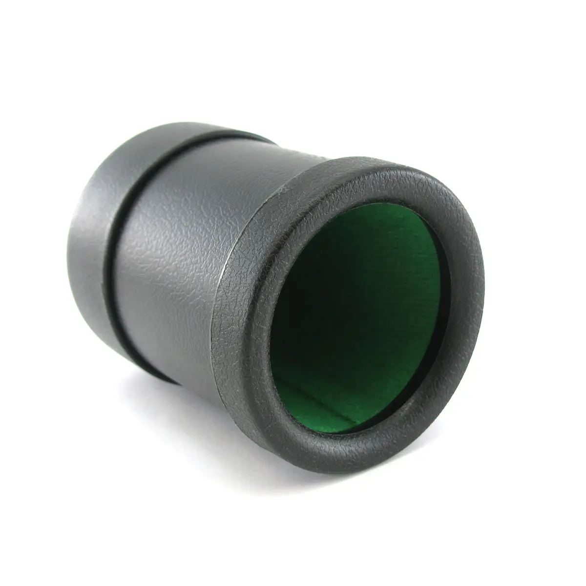 Heavy Duty Black Dice Die Cup Green Cloth for Board Game Yahtzee Craps 3x4 Round